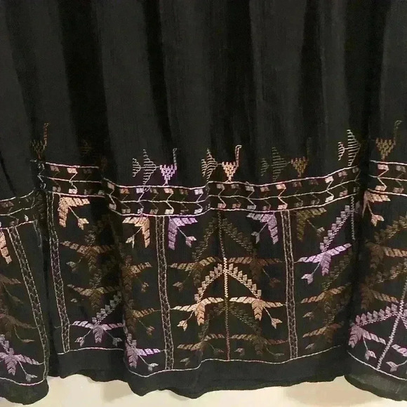 Free People Rhiannon Embroidered Babydoll Long Sleeve boho Dress - Picture 6 of 11